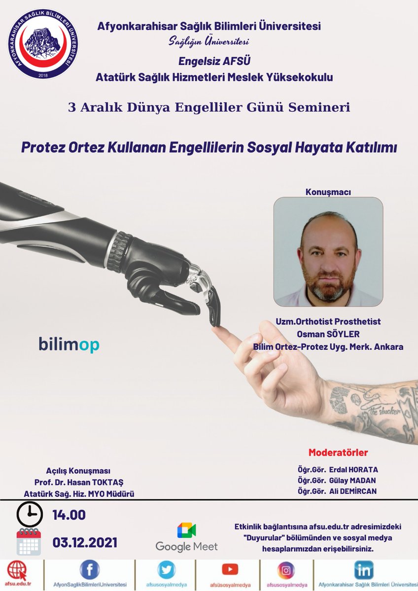 Afyonkarahisar Sağlık Bilimleri Üniversitesi tweet media