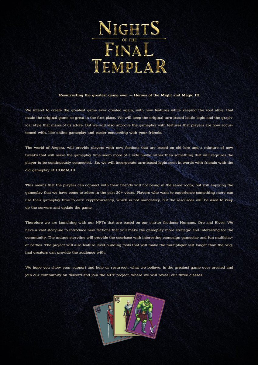 Nights Of The Final Templar tweet media