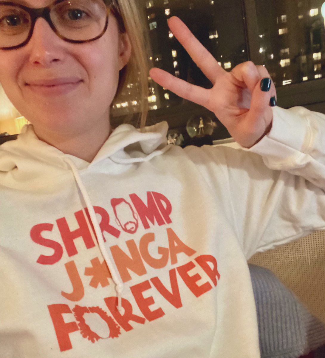 foebster's tweet photo. IYKYK. Thanks for the greatest sweatshirt ever, @jpundyk ! The @CiaoSamin and @HrishiHirway  silhouettes are obviously the best part. #werehomecooking #shrimpjenga https://t.co/VSp5C6E9I3
