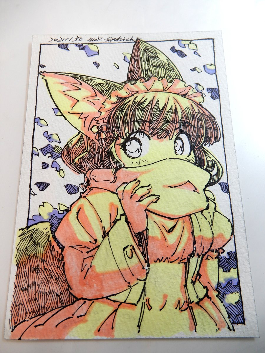 色影。全部コピックです。 