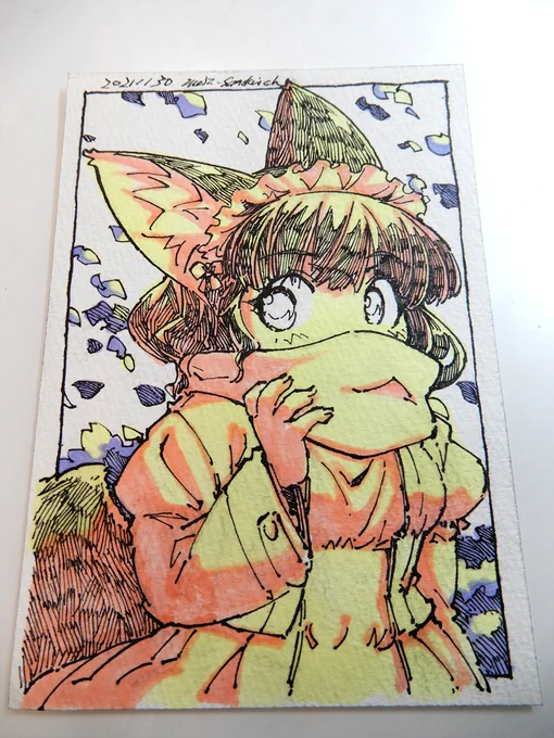 色影。全部コピックです。 