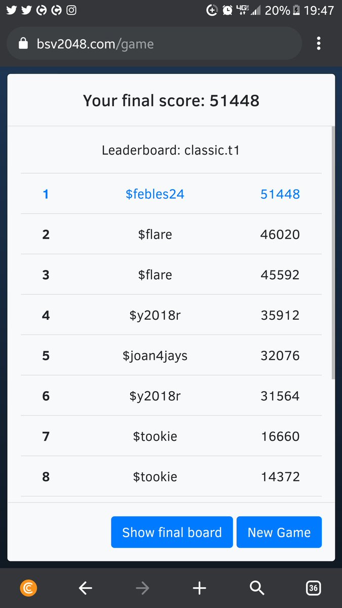 FEB1E524's tweet photo. @bsv2048 tiene un nuevo lider 🎉😁🔥🔥🔥 https://t.co/XN6wDFQQjz