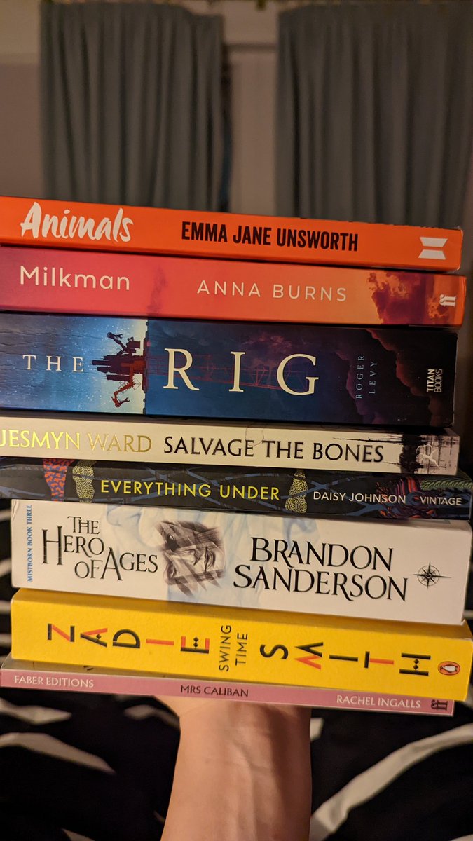 beth_roses's tweet photo. V behind on my reading at the mo so decided to participate in my first ever readathon. Here's a chunk of my TBR for @ReindeerReadat1 https://t.co/RZ928WDZjQ