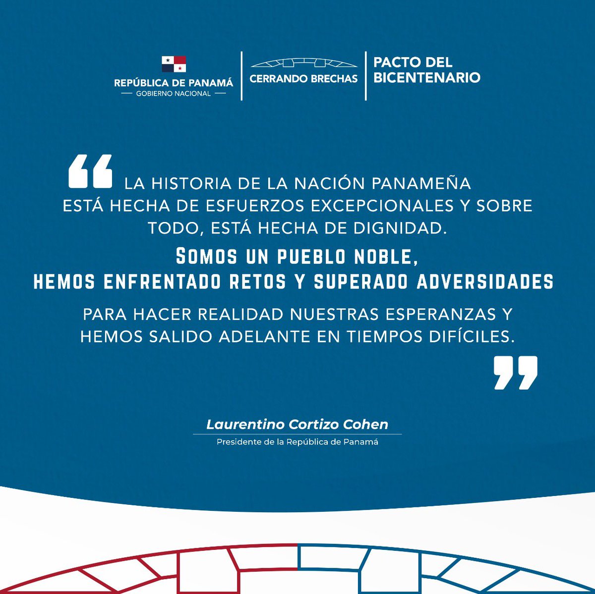 NitoCortizo's tweet photo. El Pacto del Bicentenario rinde homenaje a los acontecimientos decisivos de noviembre de 1821 y expresa nuestra gratitud con aquellos hombres y mujeres de los pueblos y ciudades del istmo que actuaron con valentía, para concretar la independencia de Panamá de España. https://t.co/WKkMk8p3QG