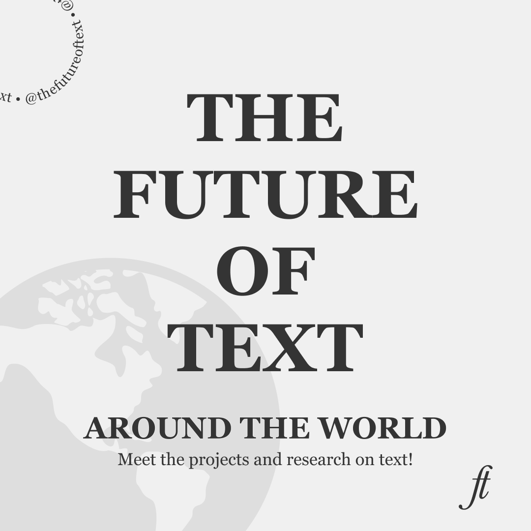 TheFutureofText's tweet photo. On November 19th and 20th we had The Future of Text Symposium!

During these days we discussed the future of text and the projects we're working. From now on we will present you some of these projects and researches!

Stay Tuned! https://t.co/RzTPS5yt9k