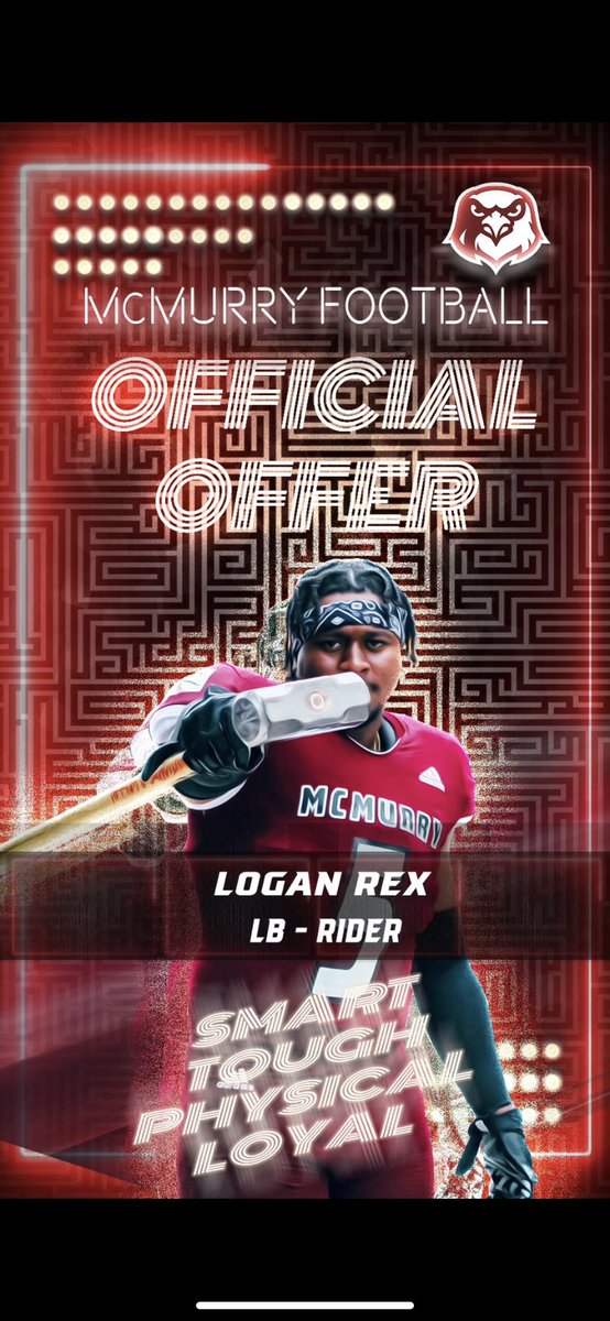 I am blessed to have received my first offer from McMurry university, I wanna say thank you to all my coaches and everyone who has supported me 🙏🖤<a href="/CoachDockeryMCM/">Larry Dockery</a> <a href="/hearn_coach/">Coach Hearn</a> <a href="/CoachBindel/">Marc Bindel</a> <a href="/coachlongest/">Kim Longest</a> <a href="/Team_Dillard/">Coach Ross Dillard</a>