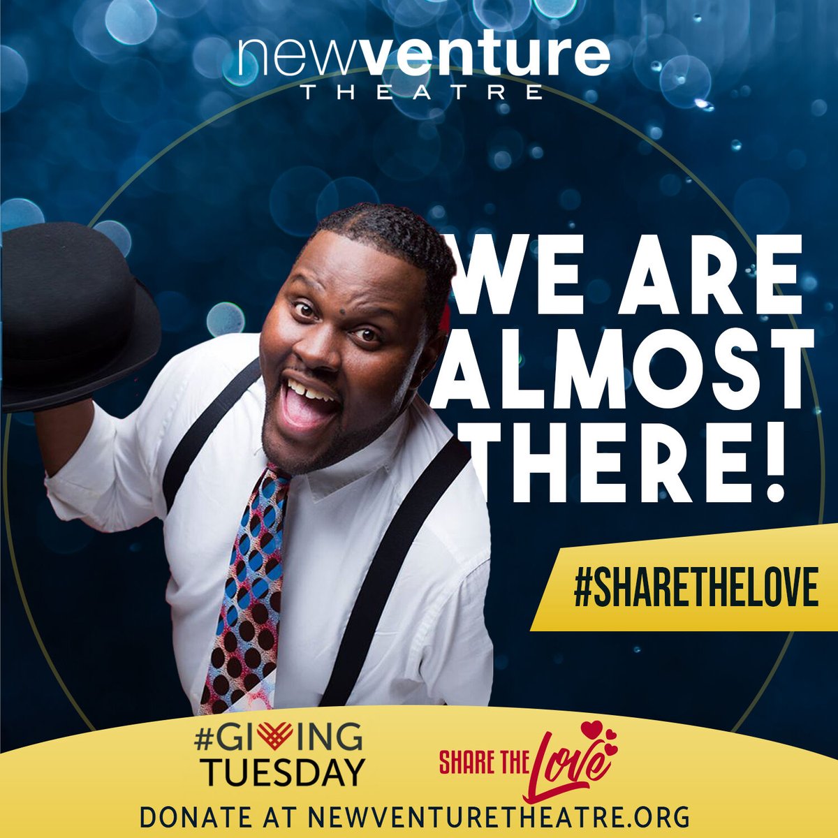 nvtarts's tweet photo. WE ARE SO CLOSE! 
Help us Ignite the Stage and Awaken Your Soul with our 2022 Season! 
Please donate and support a theatre that is accessible to, relevant to, and reflective of our black voices! 

To donate today visit https://t.co/VXhv5WOfDP
To become a New Venture Theatre membe https://t.co/y8VNTFtd9H