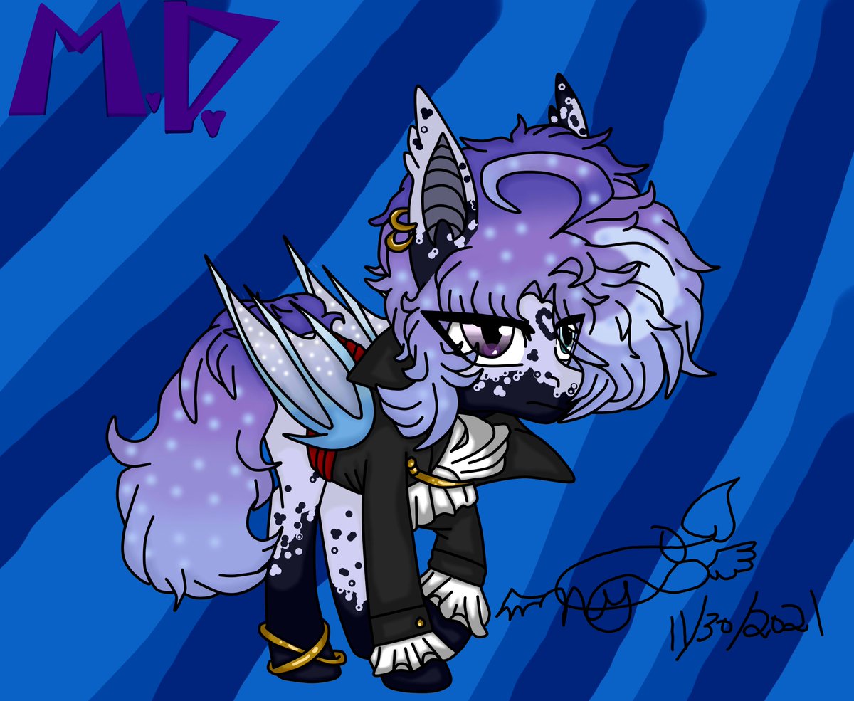 ReaperLelouch's tweet photo. Redesigned and revived an old oc of mine! His name was once Constellar, but is now known as Moondust! Speedpaint will be posted soon! Don't steal or will report!! Base belongs to Lazuli0209 on DA! Will be on my DA, Tumblr, and FA! #mlpart #artistsontwitter #baseedit https://t.co/yTd1ocZVUt