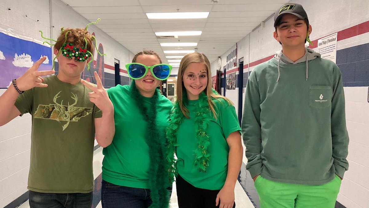 We saw some super wacky color outfits during our second day of #SpiritWeek! 6th grade dominated today, taking 1st AND 2nd place for the dress-up contest, as well as sending the overall winning team to today’s #DanceOff competition (Check the comments ⬇️ for a sneak peek)!