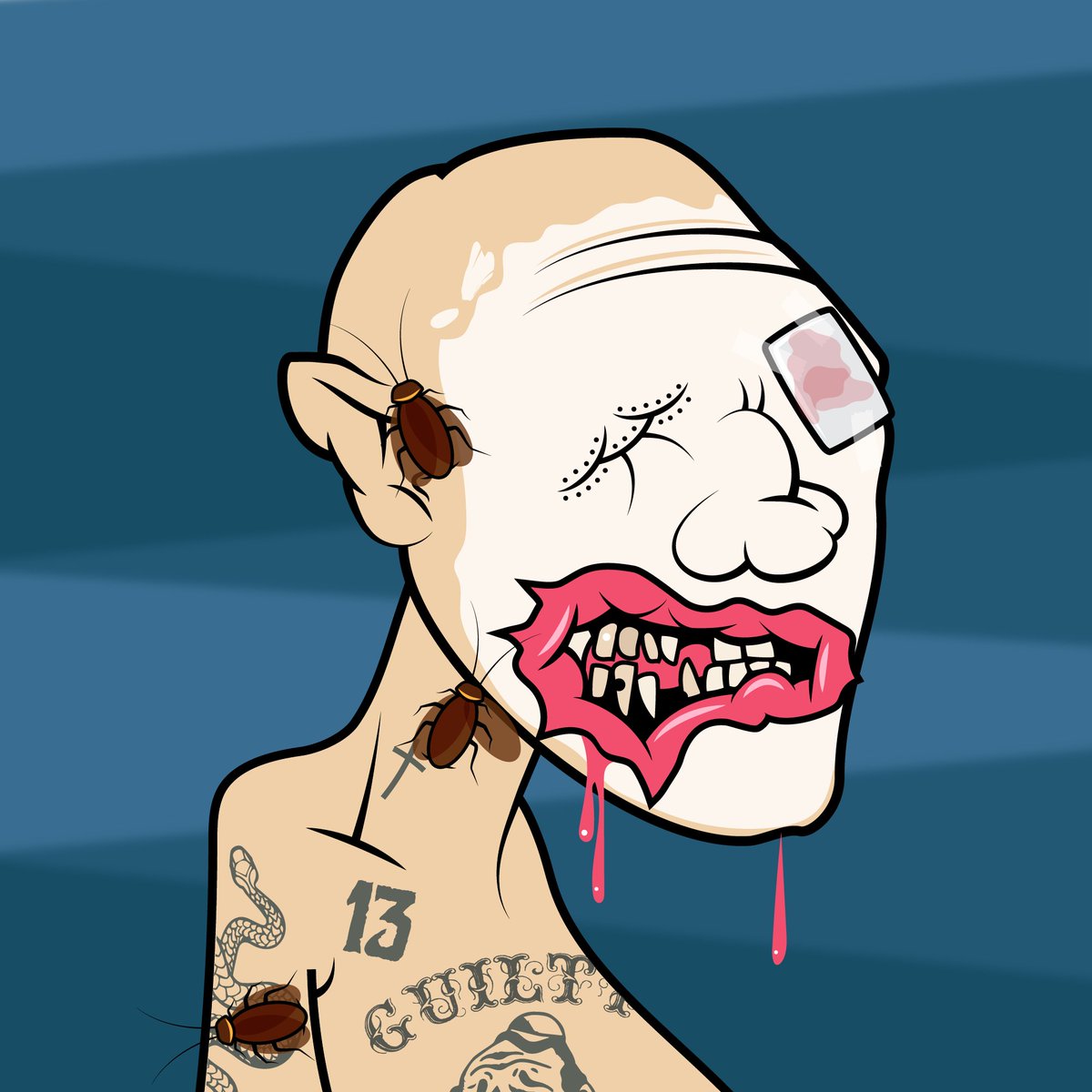 meiravale_NFT's tweet photo. this dude is a bad mf @Scary_Neighbors 
#NFT #NFTS #NFTCollector #NFTCollectors #NFTart #NFTarts #NFTartist #ScaryNeighbors #Opensea #Polygon #polygonNFT https://t.co/2cBzUsvhzd