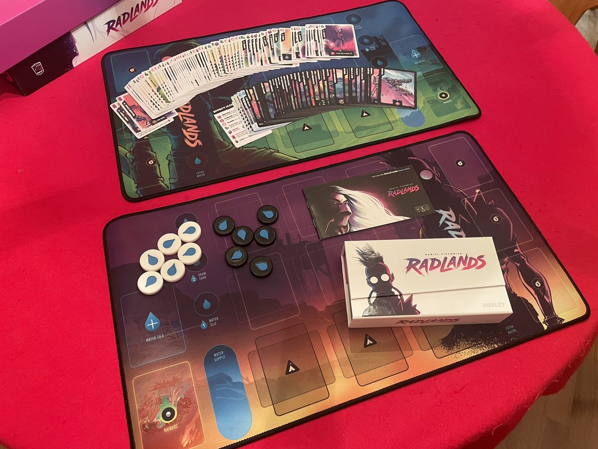 dkopff's tweet photo. A new toy arrived today. Looks terrific. #boardgames #tabletopgames #bgg #tabletopgaming #dicetower #paxunplugged #radlands #roxley https://t.co/cVym5MqmbS