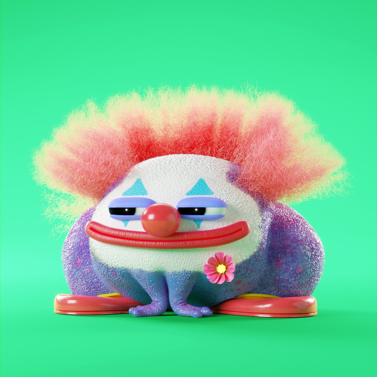 🎉1/1 Giveaway! 🎉✨Like, retweet, and tag 2 frens to enter.✨ This silly clown will be part of the main collection minting on December 11th, and will be airdropped to your wallet! 🐸 Winner chosen in 24 hrs.