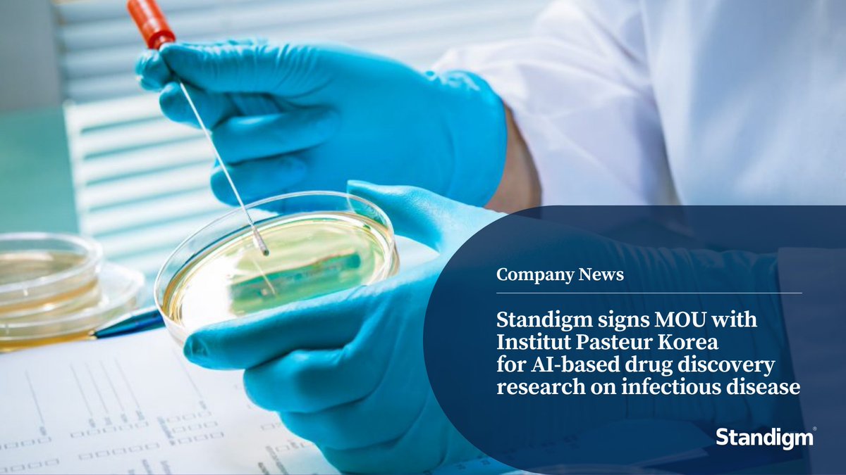 🔬 #Standigm signed MOU with Institut Pasteur Korea ("IPK") for #AI based #drugdiscovery research on infectious disease.
This MOU will accelerate the discovery of novel #antitubercular drug candidates by conducting RIGHT Fund-awarded projects.
📰Read More: koreaherald.com/view.php?ud=20…