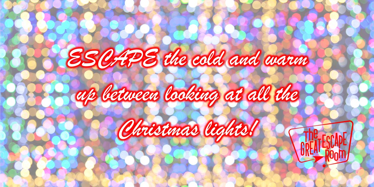 tgerpf's tweet photo. ESCAPE the cold while admiring the lights and warm up inside of one of our rooms. #tgerpf #escaperoom  #ChristmasLights https://t.co/wCFPjF5yOB