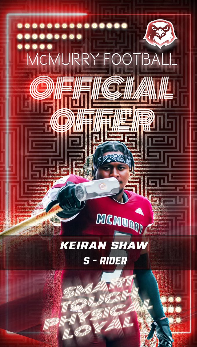 Blessed to receive my second offer from McMurry University <a href="/CoachDockeryMCM/">Larry Dockery</a> <a href="/hearn_coach/">Coach Hearn</a> <a href="/CoachBindel/">Marc Bindel</a> <a href="/raiderfball/">Rider Raider Football</a>