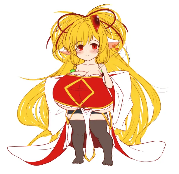 盛りに盛ったり落書き!
頭身低いと盛るのもすごく難しいわさ(そもそもデザインが難しすぎる件) 