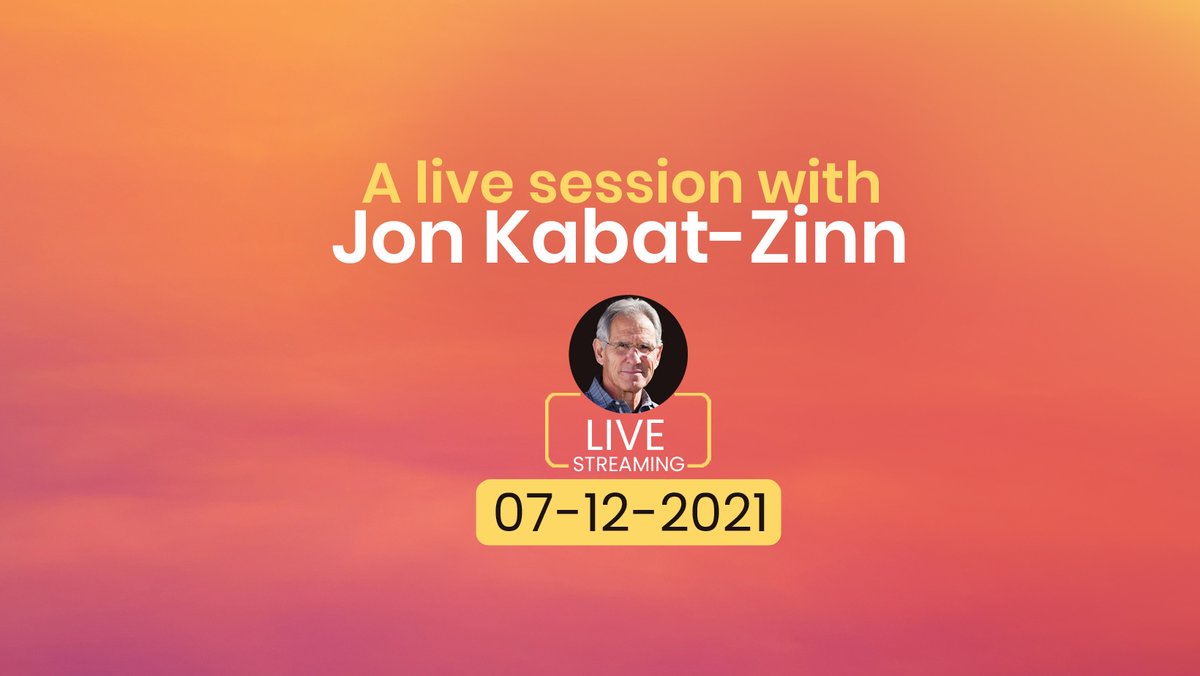 JKZMeditations's tweet photo. The last of the four live sessions that we have organised with Jon Kabat-Zinn coming up in December 7th, at 2pm Eastern Time.
More info at https://t.co/MJ3OnMjWmK
.
.
.
#mbsr #mindfulness #meditation #yoga #mindfulnesspractice #jonkabatzinn #stressmanagement #mindfulnessapps https://t.co/nMyD8YDxwB