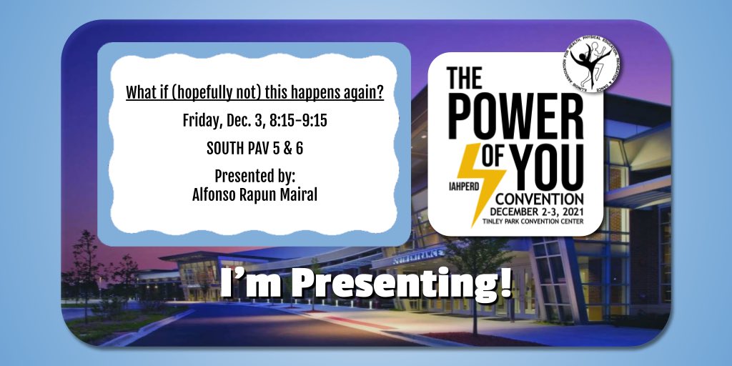 Second presentation ready for #iahperd21. This year, I pushed myself a bit harder and they are pretty much interactive! Don’t forget to have your phone or laptop ready!