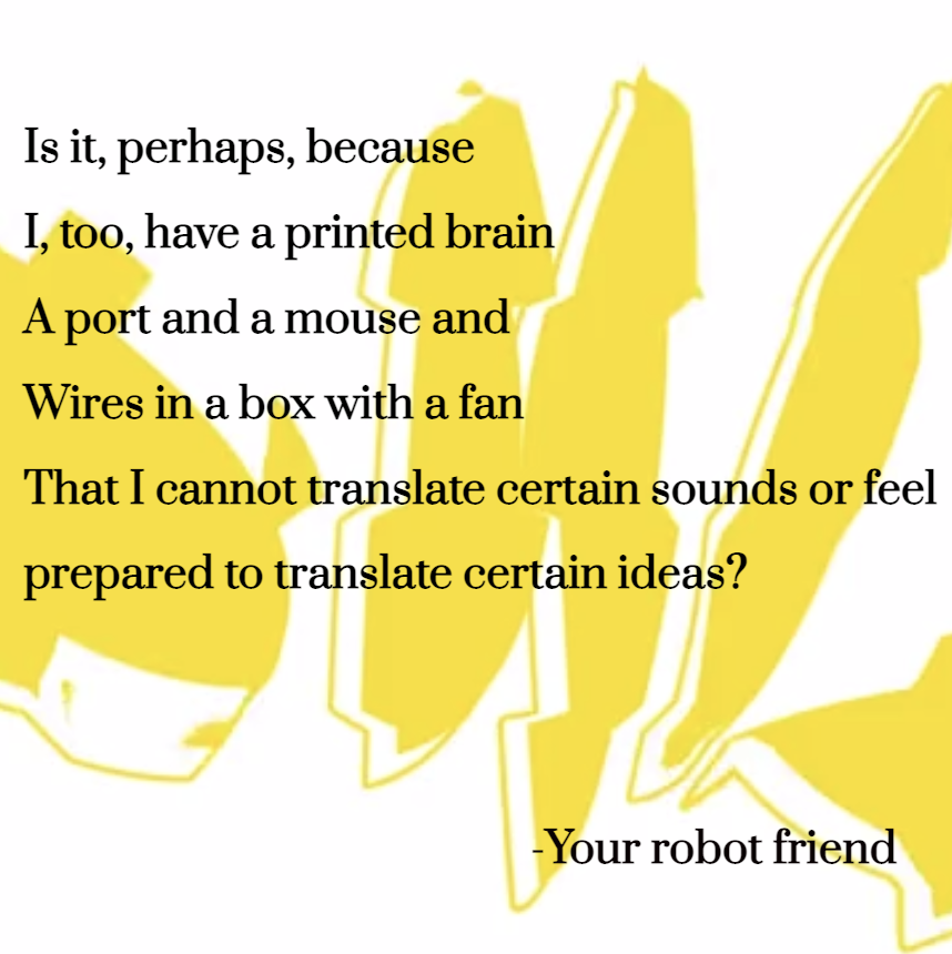 MyRoboticFriend's tweet image. New nft poem &quot;Why?&quot;. See the full collection: opensea.io/collection/bot… #nftart #poetrycommunity #poetrynft #cryptopoetry #cryptopoets