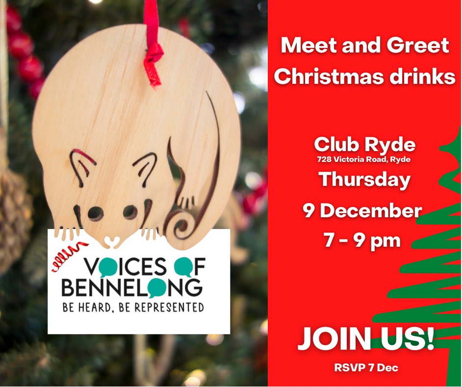 Fellow Bennelongians - our next Meet and Greet will be held at Club Ryde. Come along and join us for Christmas Drinks!!  Bookings and directions found at the link below. #BennelongVotes https://t.co/6VNDKeqB0r https://t.co/gz8Qwcasq5