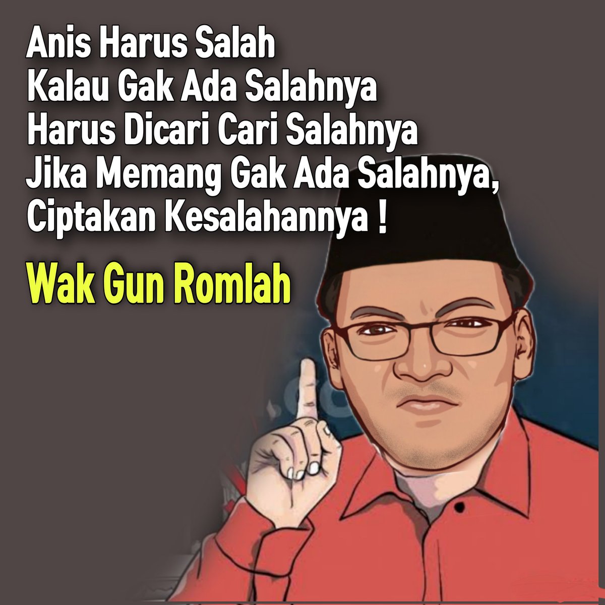 henmenara's tweet photo. @GunRomli @aniesbaswedan Romlah...romlah.. https://t.co/Oii0Sr4Bhk
