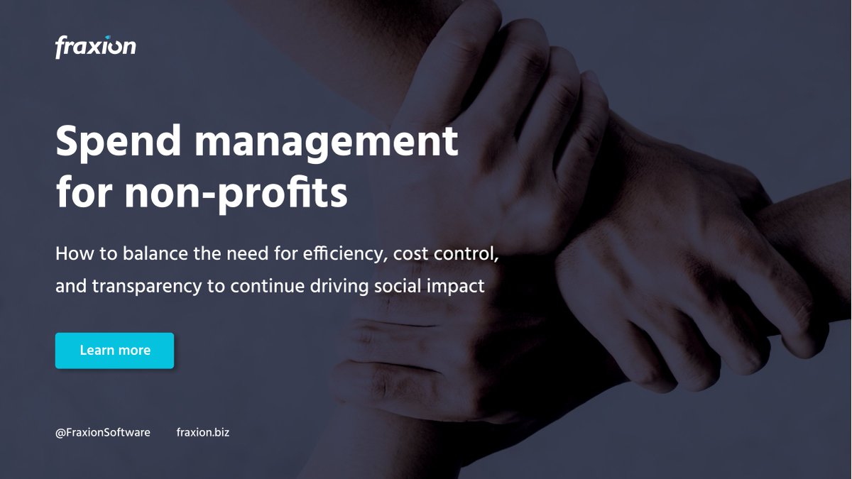 FraxionSoftware's tweet image. Learn how non-profits leverage #SpendManagementSoftware to drive financial and process-driven strategies to maintain operations, retain donors, and to continue making a difference in the lives of those who need it the most -> hubs.li/Q0101RhD0