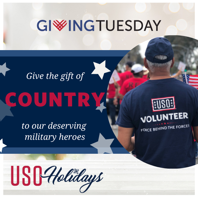 USOSanDiego's tweet image. The USO is America’s greatest expression of gratitude. USO volunteers serve as an extension of the family our troops leave behind to serve and protect our nation. This #GivingTuesday become a volunteer, visit sandiego.uso.org to learn more. #BeTheForce #USOHolidays