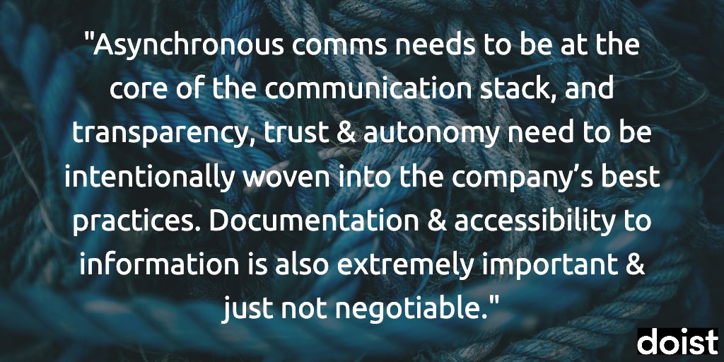 leahtaylor's tweet photo. Well said, @dcwarrington ✊🏽
#async #asynchronous #remotework #remoteleaders #communication https://t.co/ES58i5B4Oy
