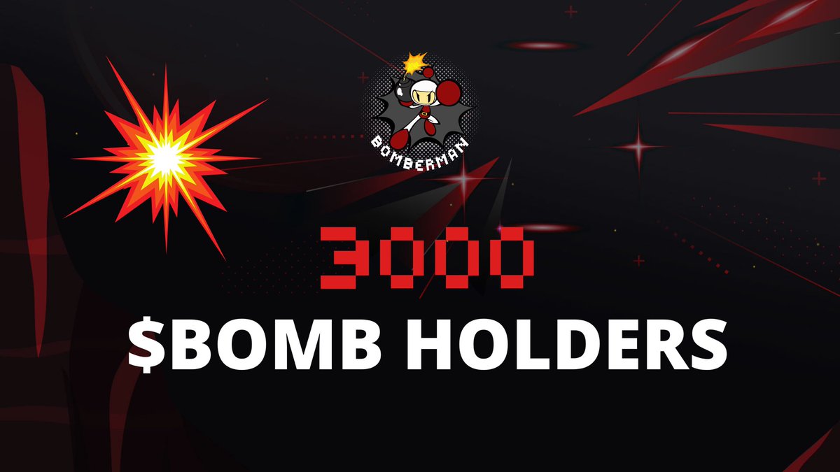 💥💣3000 HOLDERS💣💥

Guys we‘re already over 3000 holders after the first day! 💣🧨💥 The #bombergang is growing! 🚀🔥

#BSCGem #BSCGems #DeFi