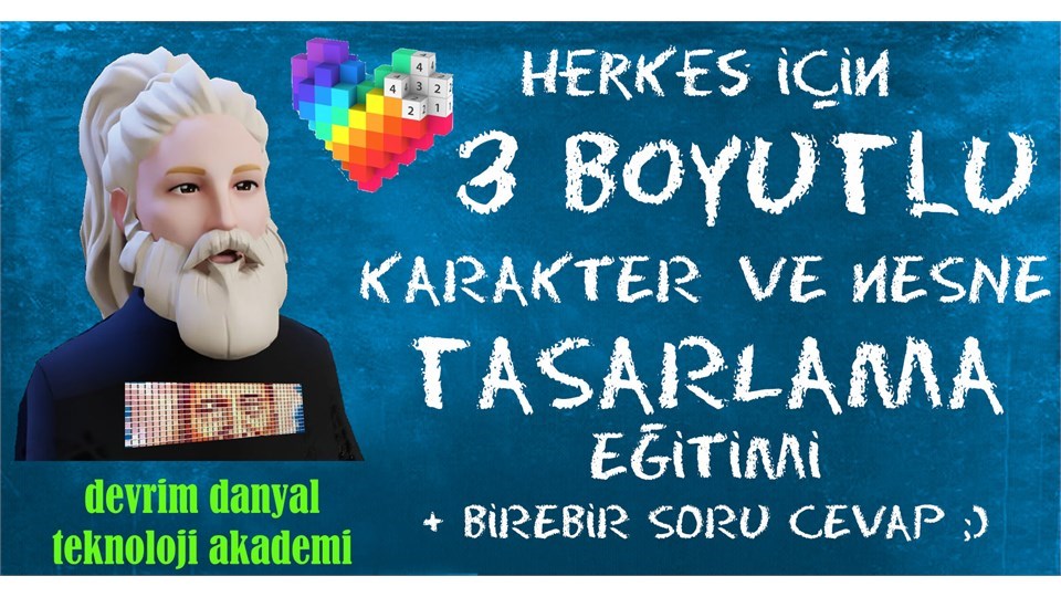 Yine bir ilk 😉

#Metaverse evrenlerinde kendi bakış açısını ve kendine ait tasarımlarını herkes kullansın isteyen herkes için👇

#3D #3Boyut #Karakter ve #Nesne #Tasarım eğitimlerimiz Aralık ayından itibaren farklı rengiyle sizlerle 💪🙋🏻‍♂️

Detaylar için 👇
devrimdanyalakademi.com