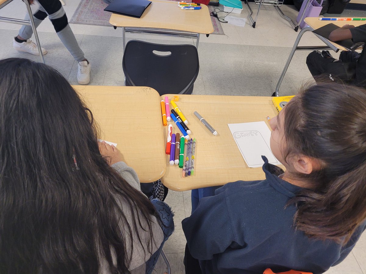 Mrs. Roland's class design book spines based on the theme of their novel. <a href="/RAMiddle_RAMS/">Robert Anderson</a>  #RAMSinspire #a5instruction