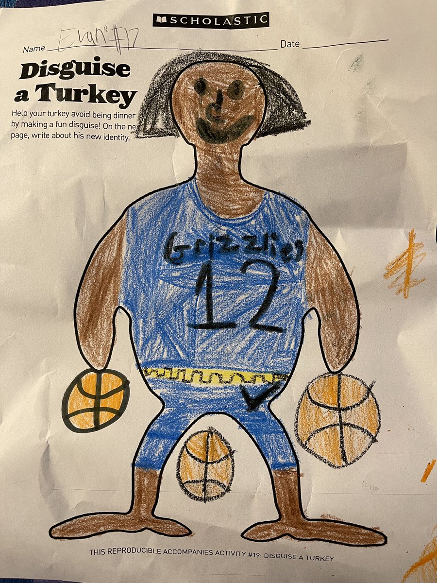 rommalama's tweet photo. Look at that crossover move 😮 🏀Drawn by my 10 year old son Evan.  @JaMorant @memgrizz @NBA @NBATV @ESPNNBA @NBAonTNT @NBAOfficial https://t.co/yxVVUYTvrA