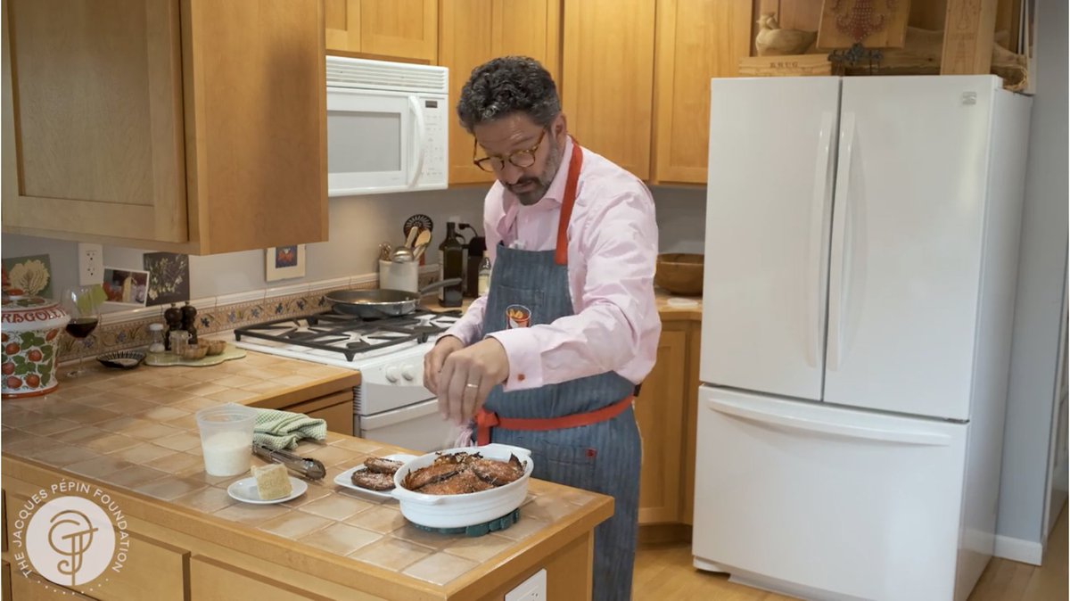 I’m pleased to be part of #JacquesPepinFoundation’s newly released Video Recipe Book, “Cook with Jacques Pépin & Friends: Volume 3”. For the project, I share a recipe near to my heart, my mother’s delicious Eggplant Parmesan. Recipe book and video here: bit.ly/3lmHAtZ