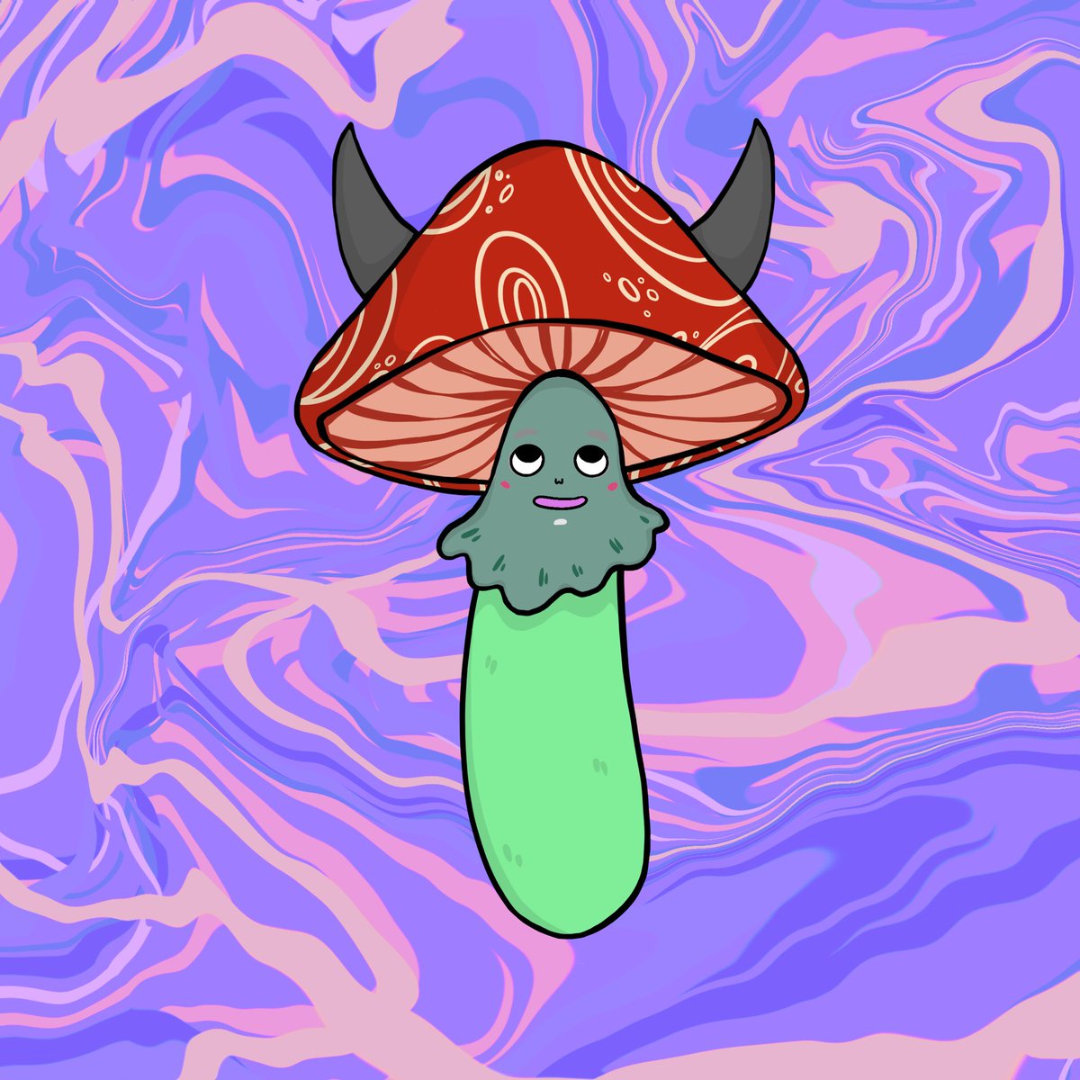 Shroomz_NFT's tweet photo. In celebration of the upcoming launch of our NFT staking platform, we wanted to give one lucky winner the opportunity to earn $PSY through the staking of this horny Shroom.

To enter:
1️⃣ @Shroomz_NFT
2️⃣ Like
3️⃣ Retweet

We’ll be announcing a winner in the next 24 hours! https://t.co/3FEuQspjVj
