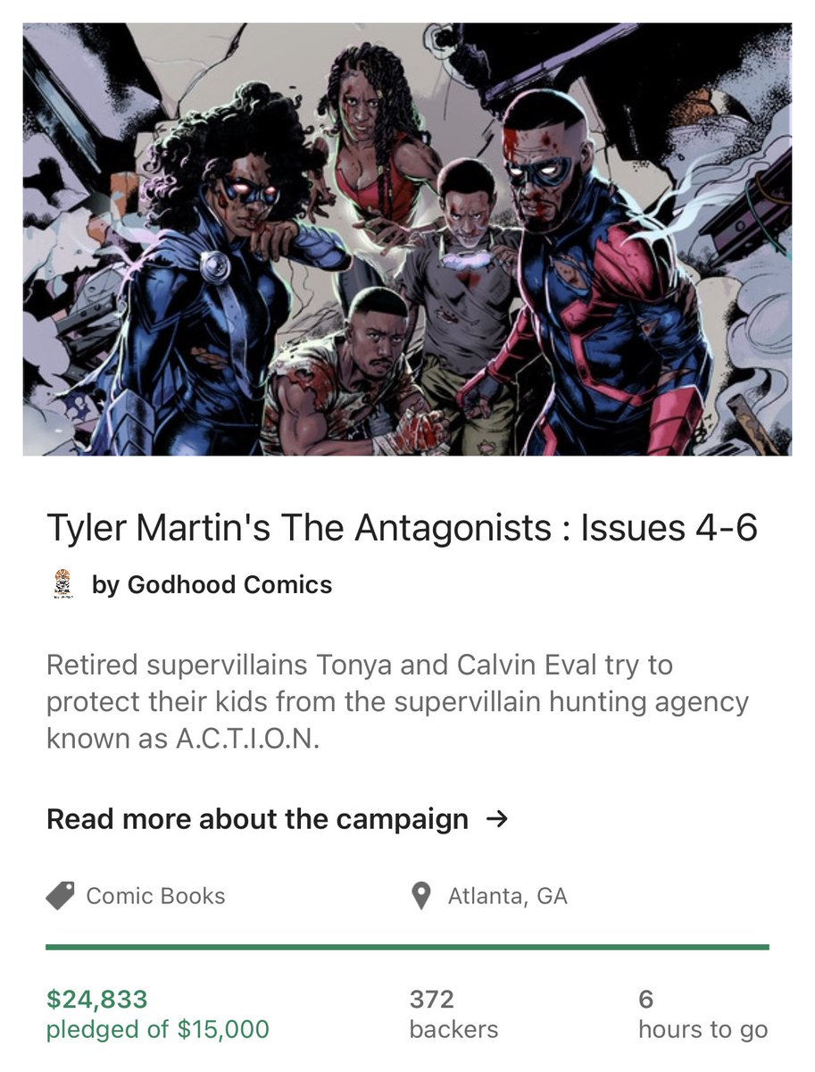 godhoodcomics's tweet photo. $167 away from or first stretch goal of 25k !!! So close ! https://t.co/yxL4sCR7bw https://t.co/cMUWMXsqTk