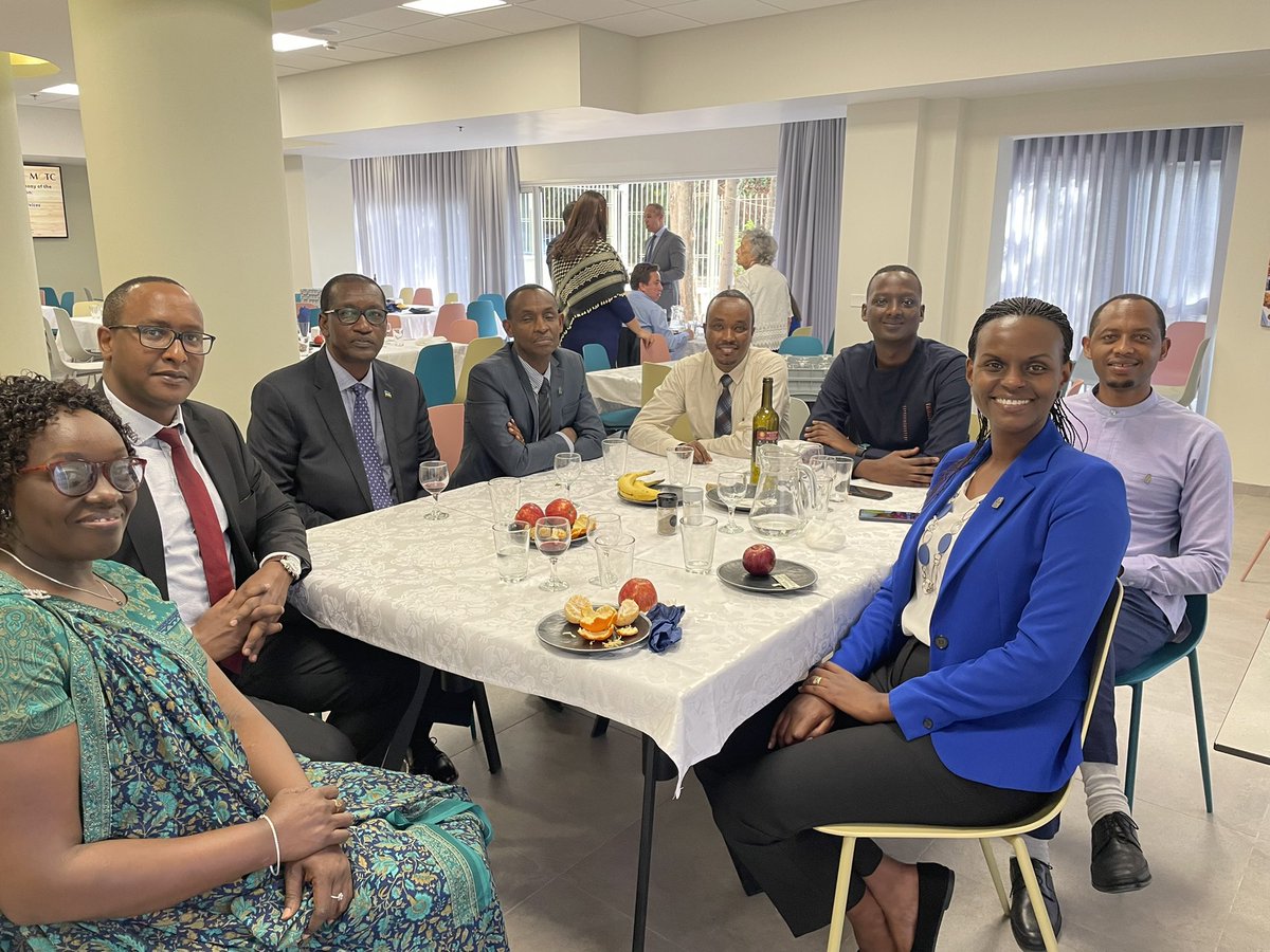 RwandaIsrael's tweet photo. Today Ambassador James Gatera attended the closing ceremony of 06 Rwandan Doctors and Medical professionals who completed their One Week International course in Management of Health Services in Times of Crisis. The Course was organized by @MASHAVisrael and @MCTC_Haifa. https://t.co/RVBmQTLGUH