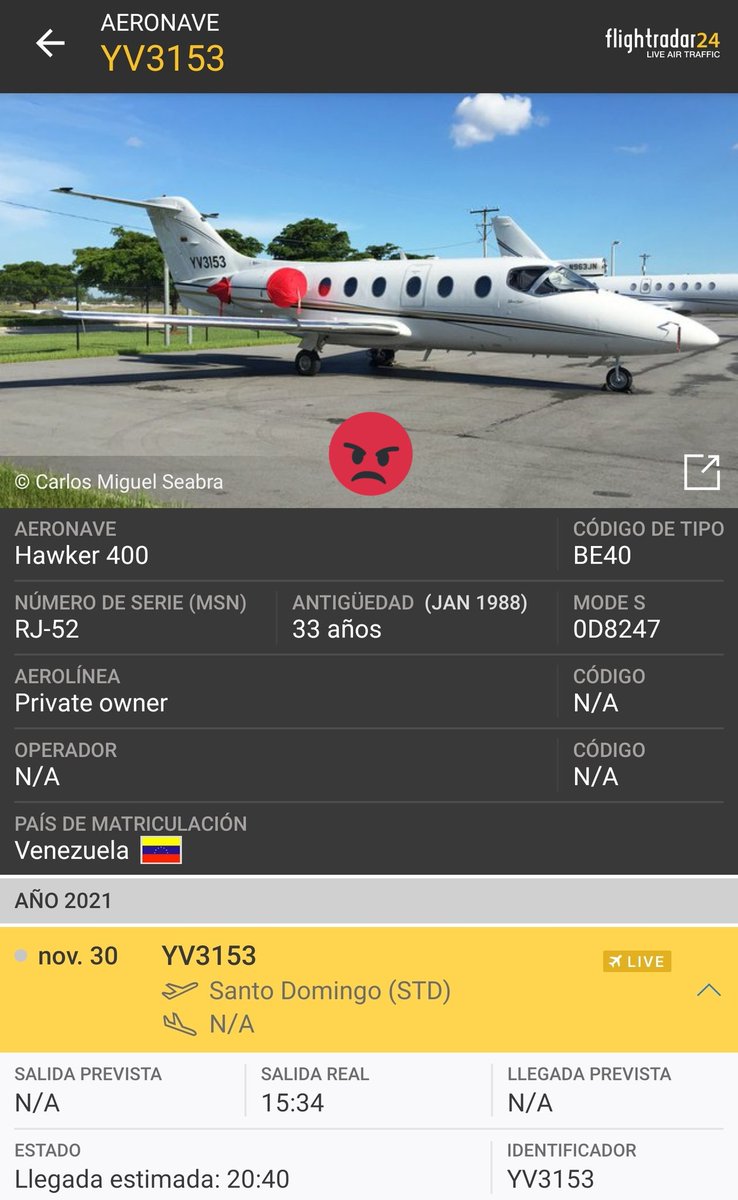 Arr3ch0's tweet photo. #YV3153 de Santo Domingo, Táchira. Directo a la Base Aérea Militar Generalísimo Francisco de Miranda, La Carlota, #Caracas https://t.co/kJltfyjA4O