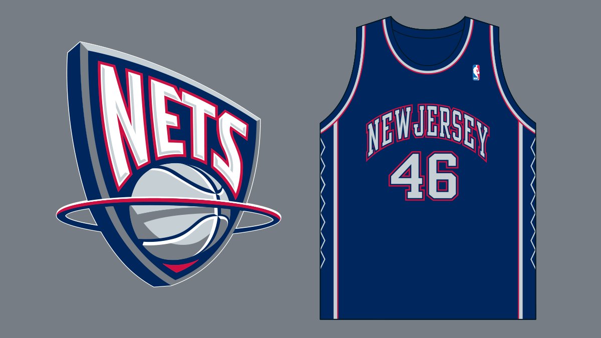 Lids on X: The New Jersey Nets logo was described as “a