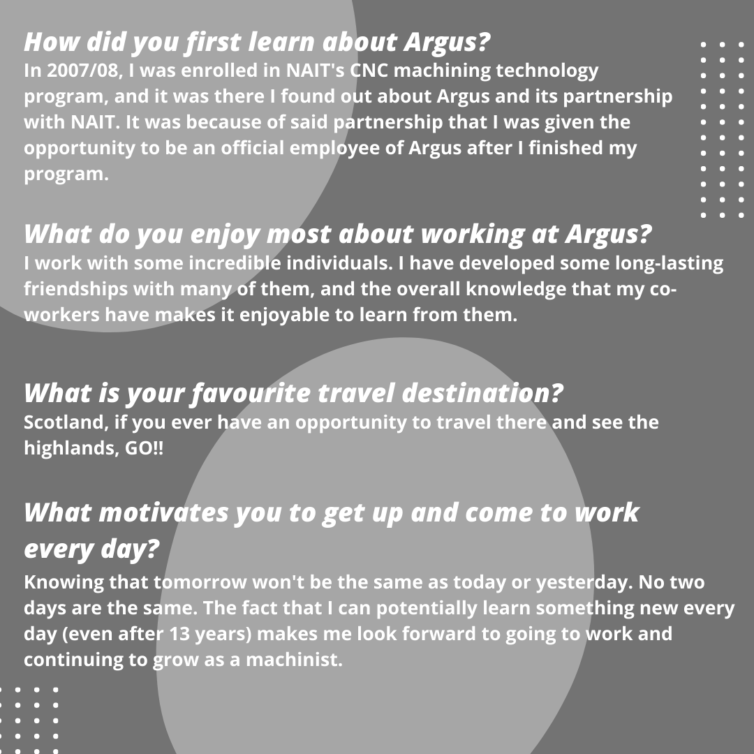 argusinnovates's tweet photo. Thank you for your hard work over the last 13 years, Kyle! #Argus #ArgusMachine #EmployeeAppreciation #Yeg https://t.co/NdrrhlAYwQ