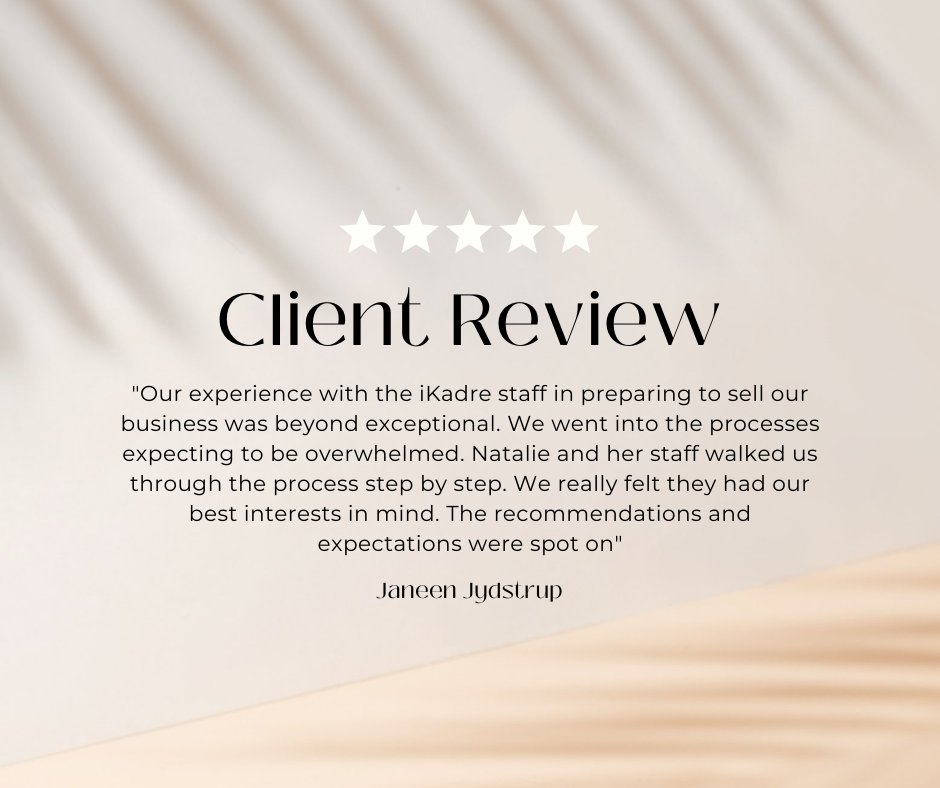 Our clients say our services are "beyond exceptional"... #clientreviews #ikadre #mergers #acquisitions