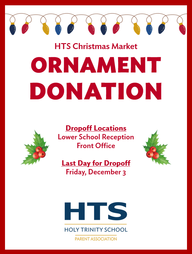 HTSParents's tweet image. Help decorate our HTS tree! Remember to send in a shatterproof ornament with your child by this Friday, December 3. Drop off bins are located at the reception desks in the Lower School and at the main entrance. #HTSChristmas @HTSRichmondHill