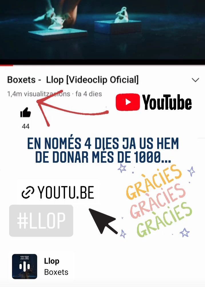 boxets's tweet photo. Molt contents de l'acollida de #llop aquests primers dies. Ja l'has vist?
https://t.co/88QQ7r174u
#boxets #noudisc #primersenzill @TempsRecord https://t.co/MW5DJjcSyV