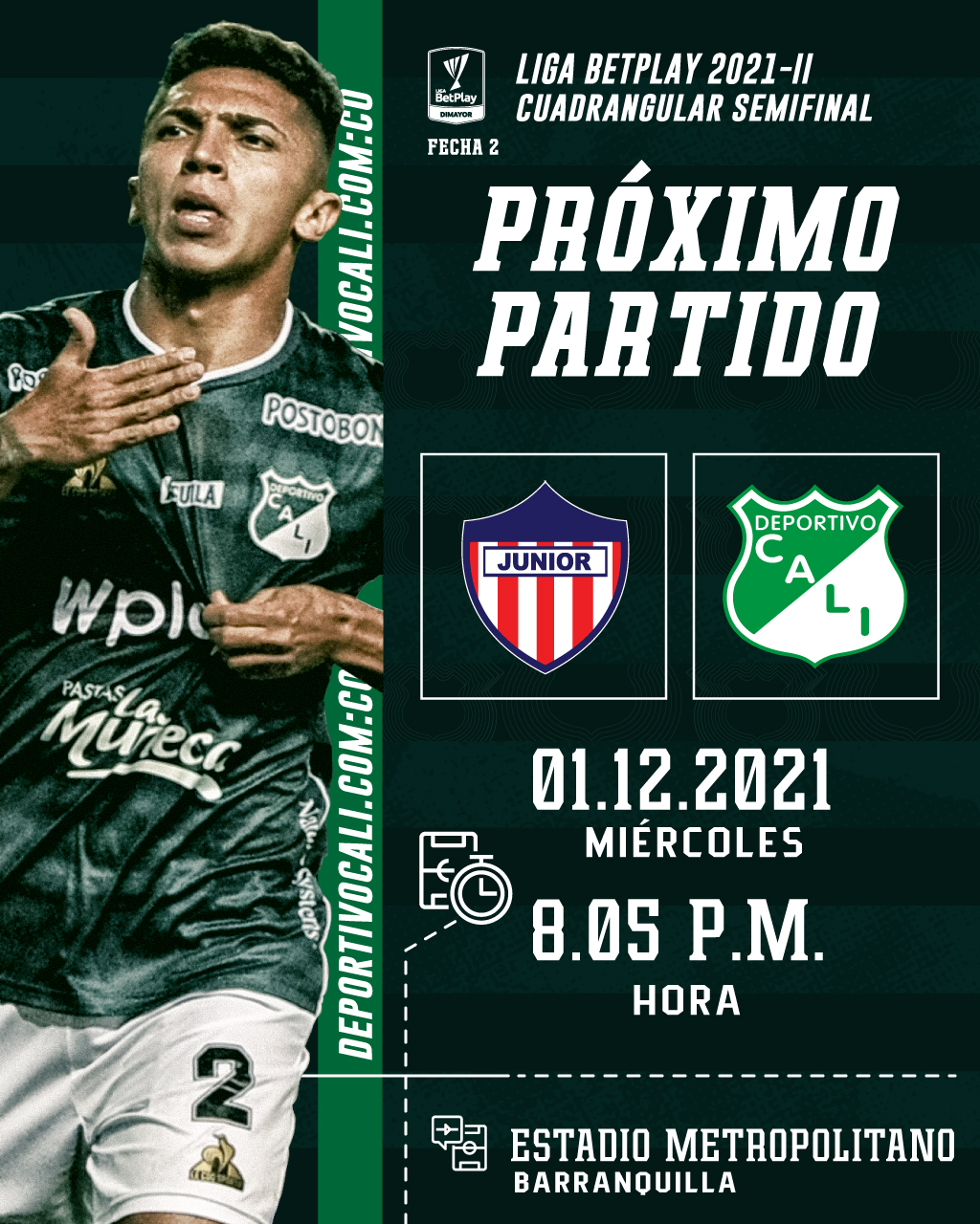 Próximo partido deportivo cali