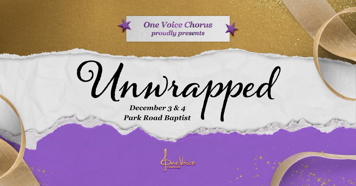 This week!  Tickets still available ~ link below. Join us as we celebrate the season and being back together (in person) again!! 

onevoicechorus.com/events/