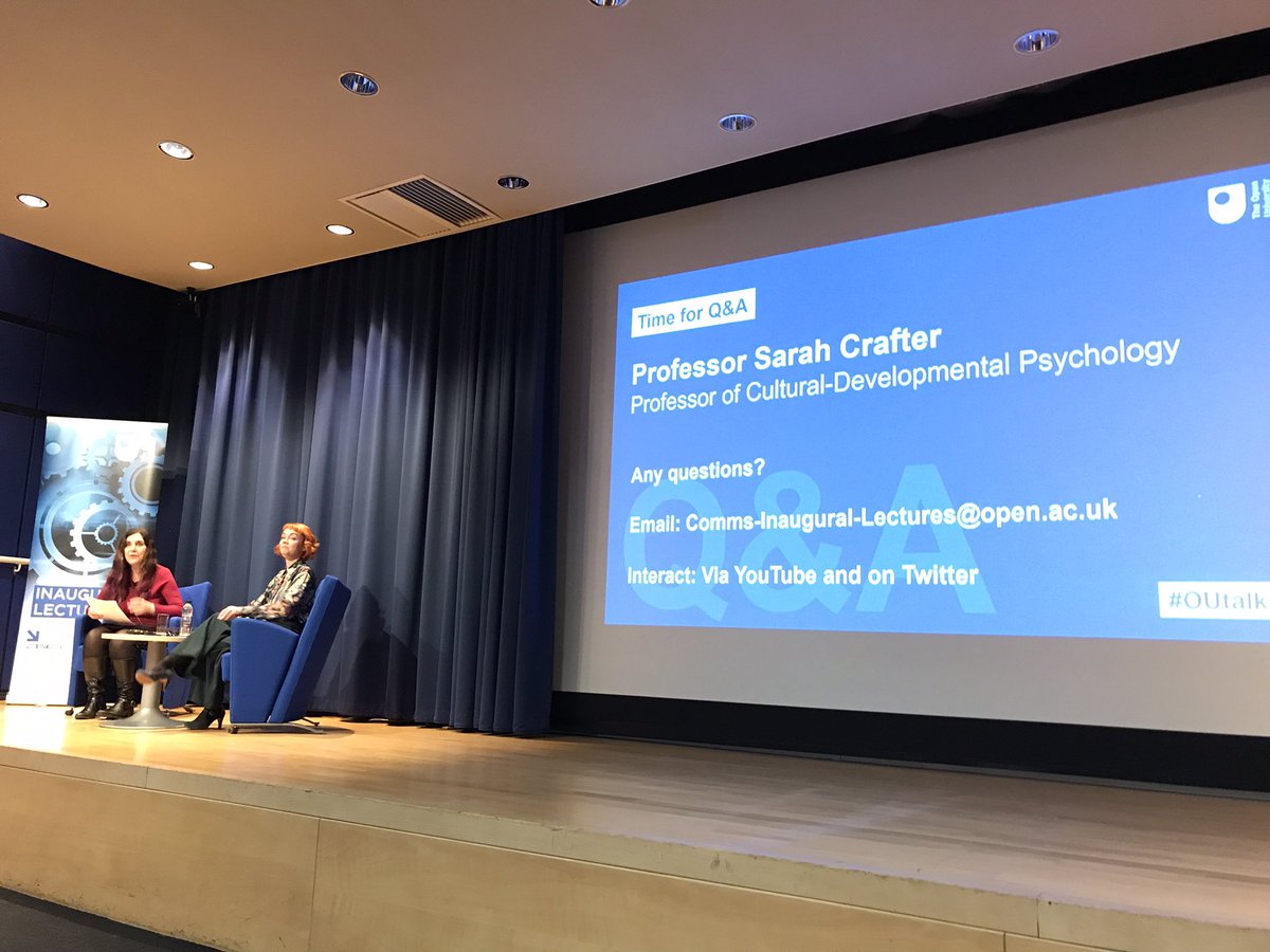DrAngelChater's tweet image. So so proud of my lovely friend @SarahCrafter who had her inaugural lecture today. Presenting on work with incredible reach and impact, giving a voice to children of migration as valuable players and ‘brokers of care’ in the health and social care system. Inspirational
#OUtalks
