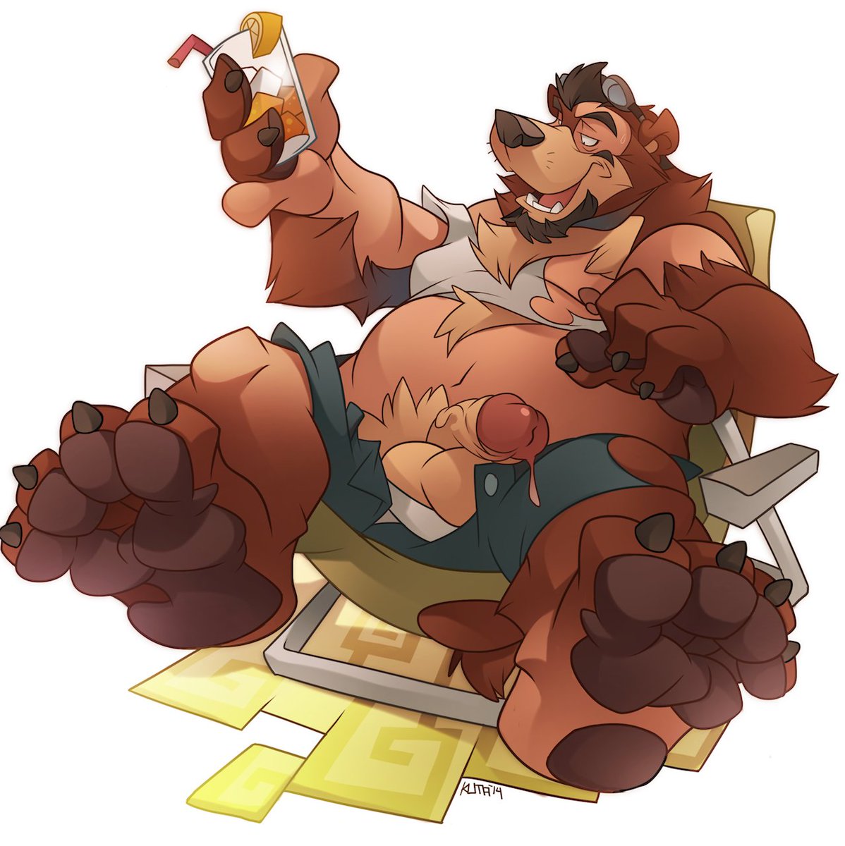 some old bear tf art by @Pawingkuma.