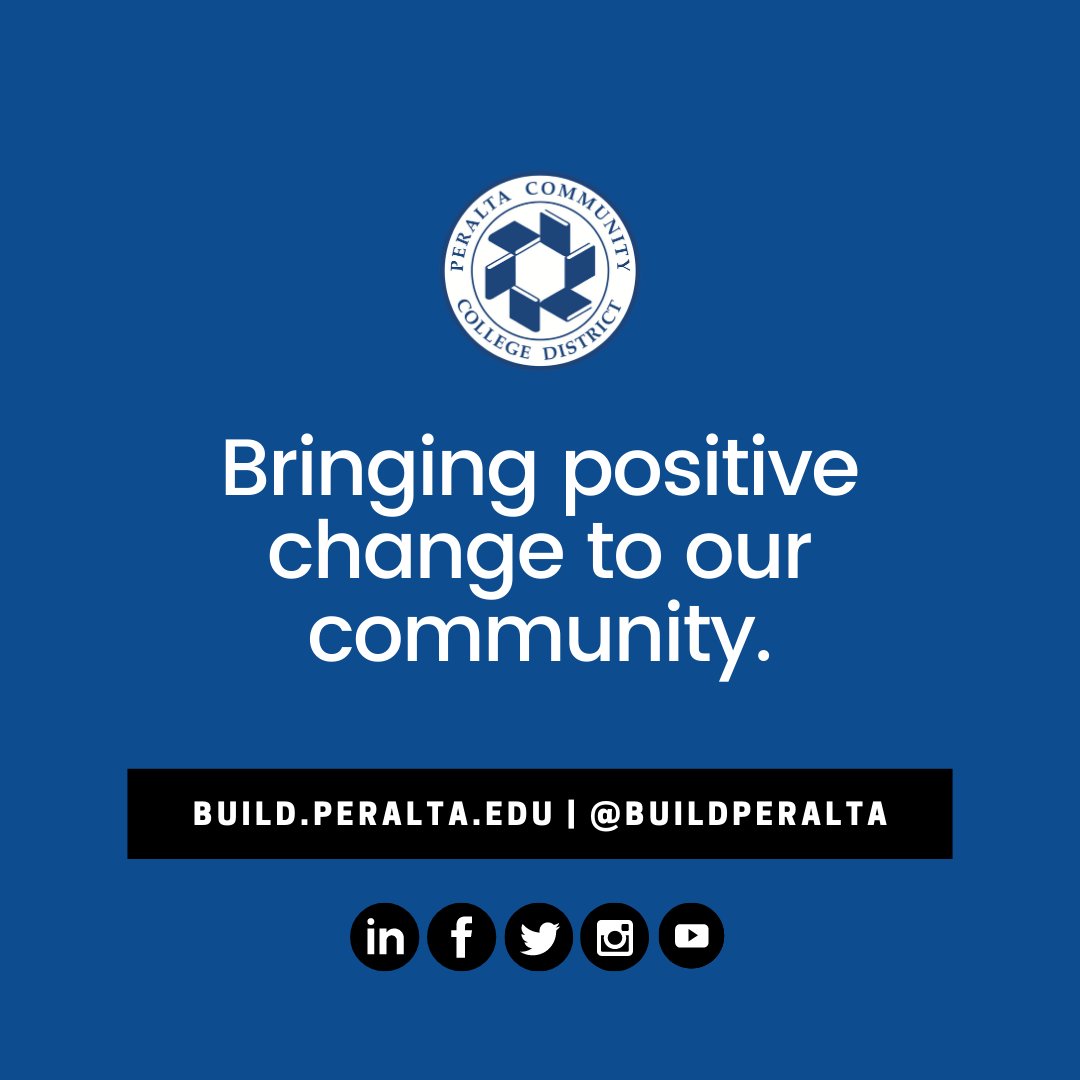 BuildPeralta's tweet photo. 🏗  BuildPERALTA - 🏗  
"Bringing positive change to our community." 
---------------------------
https://t.co/PrqCtobx8X - #BuildPeralta - @peraltacolleges
--------------------------- https://t.co/Io32lPdGr8