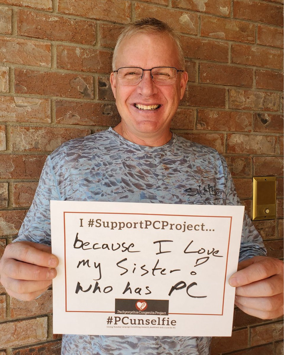 Pachyonychia's tweet photo. Thank you, Greg, for supporting PC Project!
We invite all to support our mission to help patients. All donations will be matched 2:1 for triple the impact!
To donate: https://t.co/ZhPMwbbHKE
#Pachyonychia #StrongerThanPC #PCUnselfie #GivingTuesday #SupportPCProject https://t.co/h2bcAEfY4R