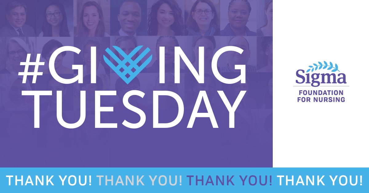 SigmaNursing's tweet photo. Thank you for your donations to the #SigmaFoundation for #GivingTuesday! Because of you we can connect and empower nurses all over the world with grants and membership subsidies.
There's still time to donate at » https://t.co/dl6QUQtq78 https://t.co/mWHNKMLRqF