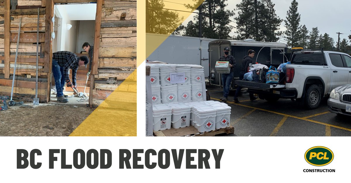PCLConstruction's tweet photo. Our thoughts are with everyone who has been impacted by the severe flooding in British Columbia. Thank you to our teams who are helping to rebuild homes and distribute supplies to those in need.
#buildingcommunity #beyondthebuild #StrongerTogether #PCLBC https://t.co/N2MEHk2HtT